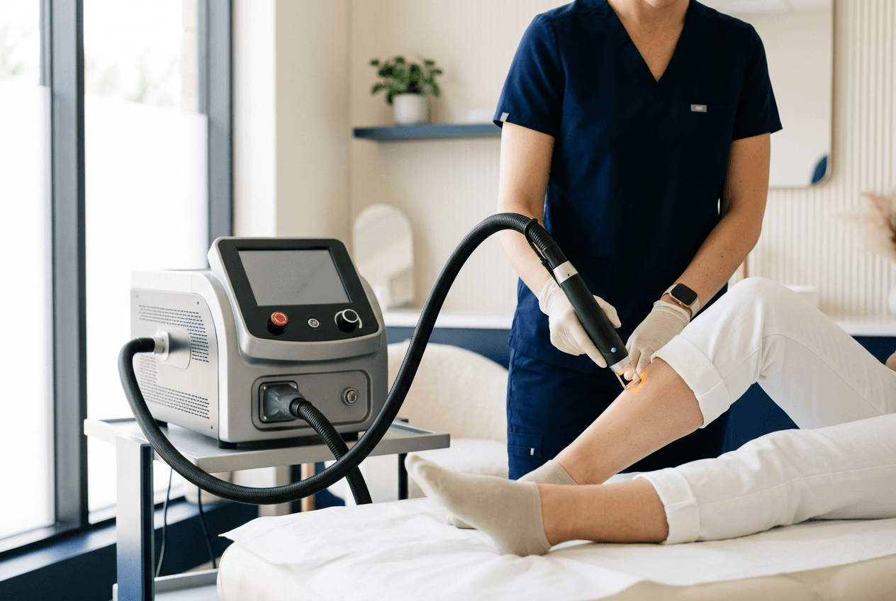 Illustrative laser treatment room; this image does not depict Luna's studio.